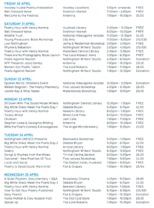 Nottingham Poetry Festival Overview